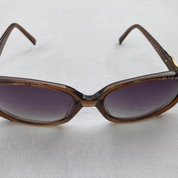 Jimmy Choo Women LELA/S Sunglasses Gold Snake Brown Eyeglasses display picture 2